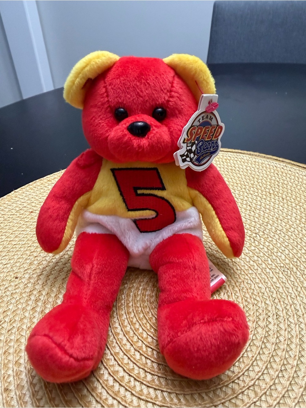 Nascar Terry Labonte #5 Red & Yellow Plush Racing Bear